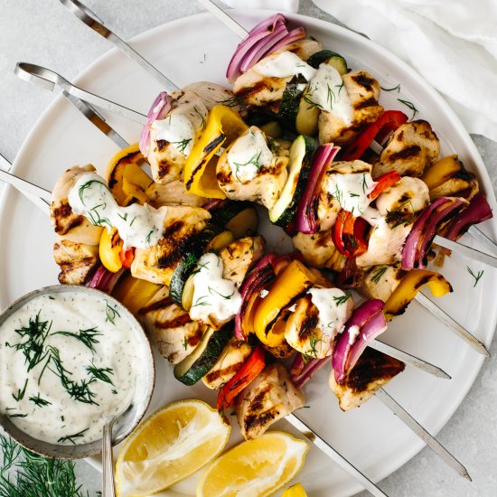 Greek Chicken Kabobs