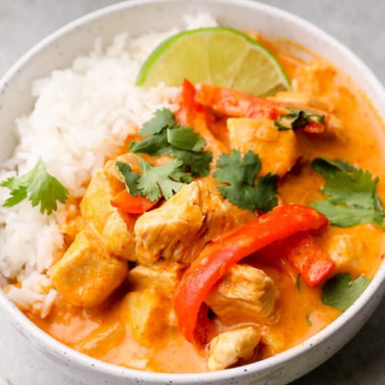 Thai Red Curry Chicken!