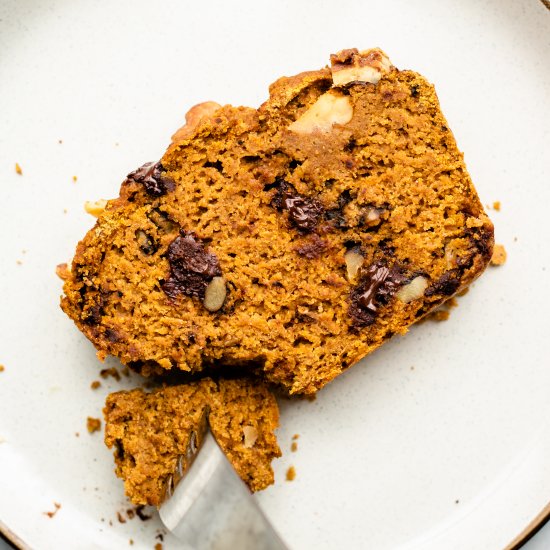 healthy vegan pumpkin bread