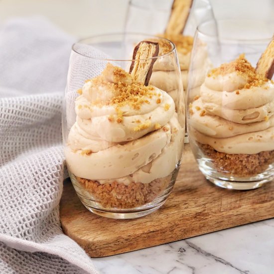 Caramilk Cheesecake Cups