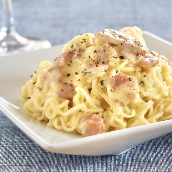 Creamy Ramen Carbonara