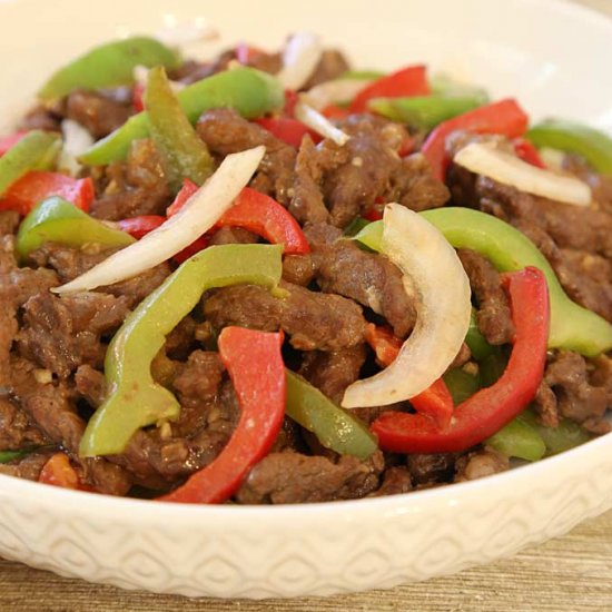 Shredded Beef with Worcestershire