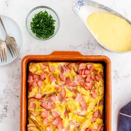 Overnight Eggs Benedict Casserole