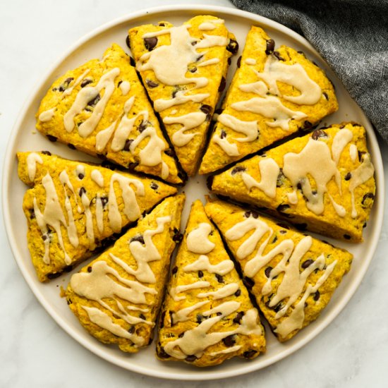 Pumpkin Chocolate Chip Scones