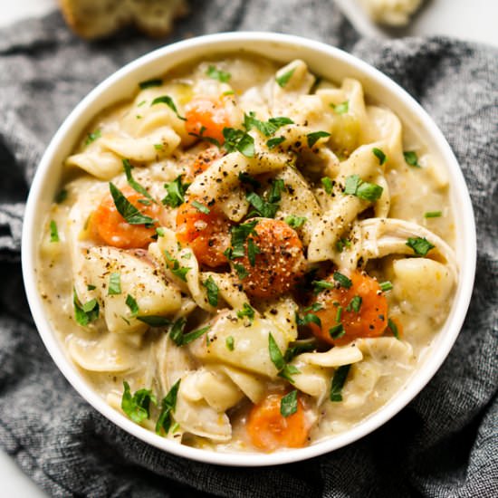 Creamy Chicken Noodle Soup