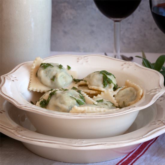 SPINACH RICOTTA RAVIOLI