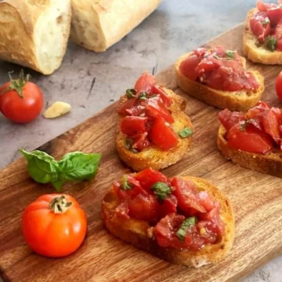 Air Fryer Bruschetta