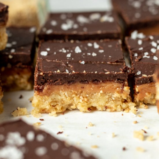 Tahini Caramel Slice