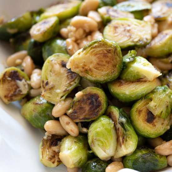 Brussels Sprouts and White Beans