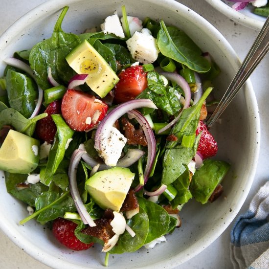 Strawberry Spinach Salad