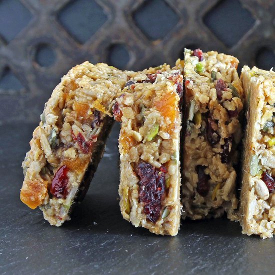 Cranberry-Apricot Vegan Flapjacks