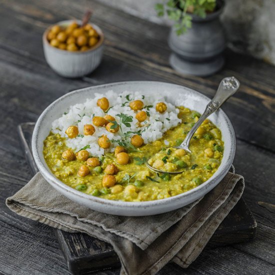 Red Lentil Chickpea Dhal