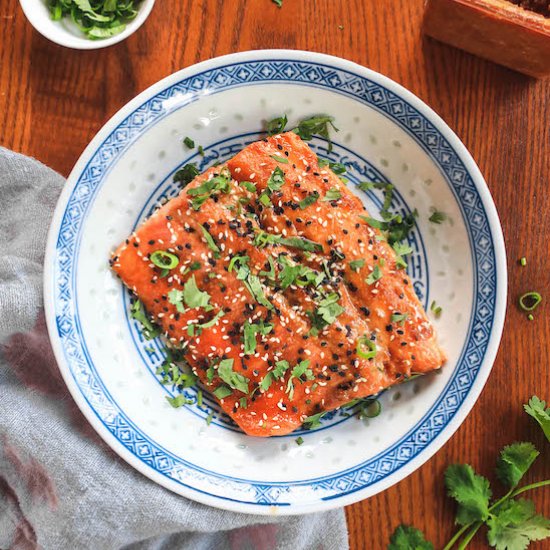 Super Quick Miso Glazed Salmon