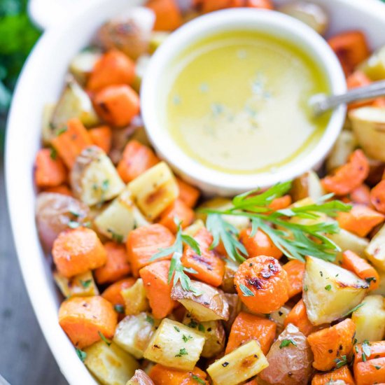 Roasted Root Vegetables and Sauce