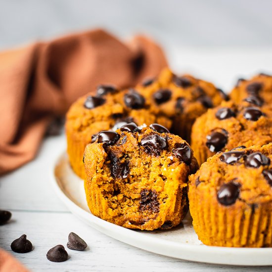 Vegan Pumpkin Muffins {Whole Wheat}