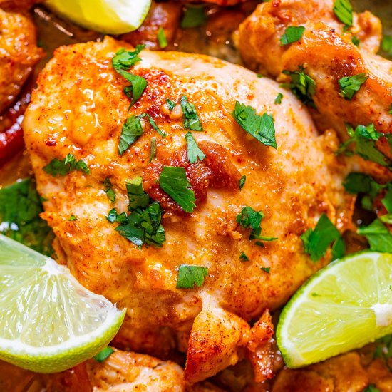 Skillet Lime Cilantro Chicken