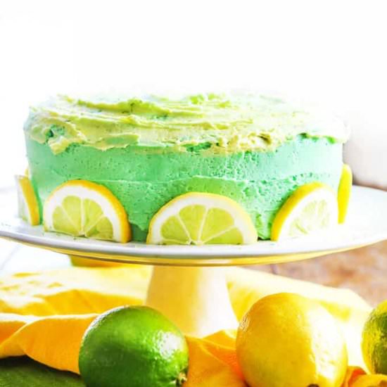 Lemon Layer Cake with Frosting