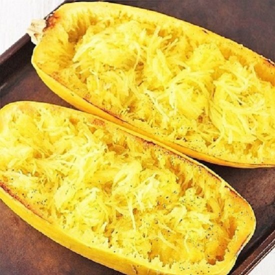 oven-roasted spaghetti squash