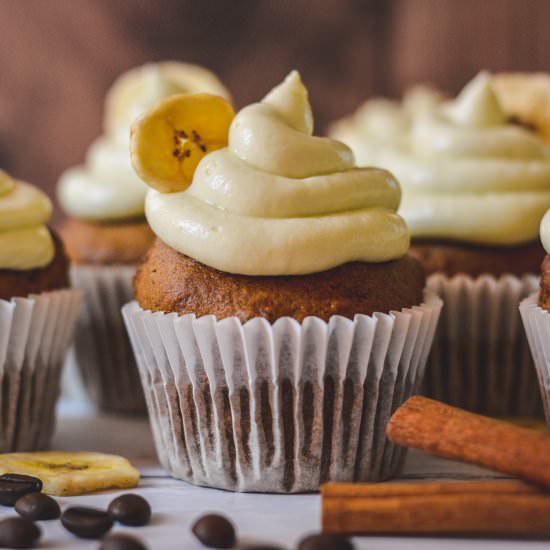 Banana Coffee Cupcakes