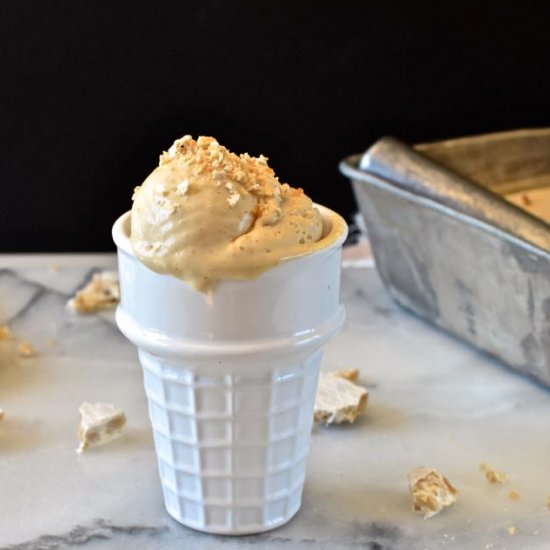 Turrón ice cream, Spanish nougat