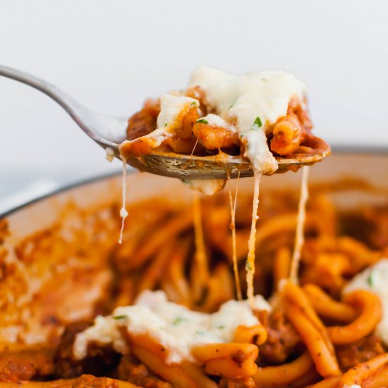 One Pot Skillet Lasagna