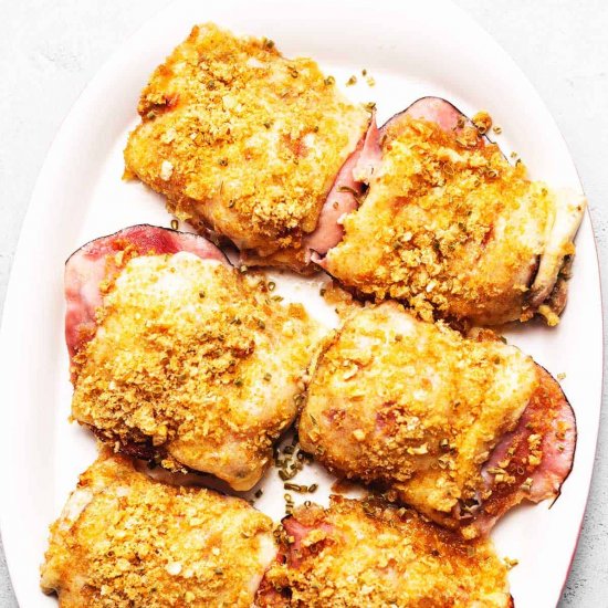 Keto Chicken Cordon Bleu Bake