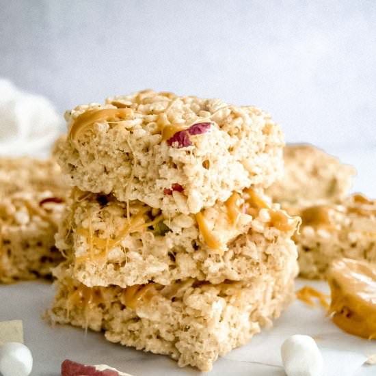 Caramel Apple Rice Krispie Treats