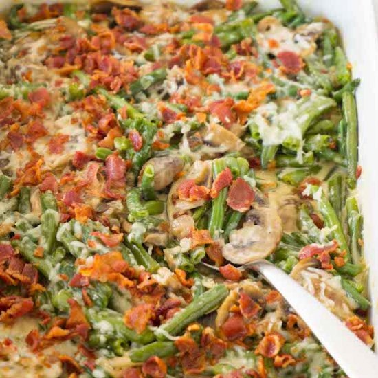 Keto green bean casserole