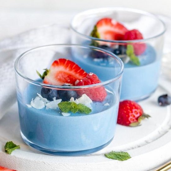 Ocean Blue Panna Cotta