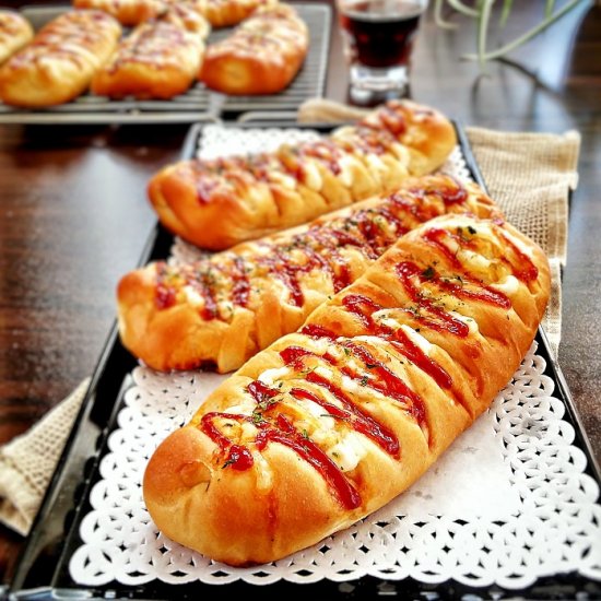 Bakery style Sausage Roll Bread