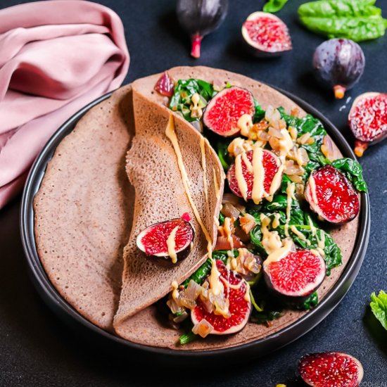 A SIMPLE SAUTEED SPINACH WITH FIGS