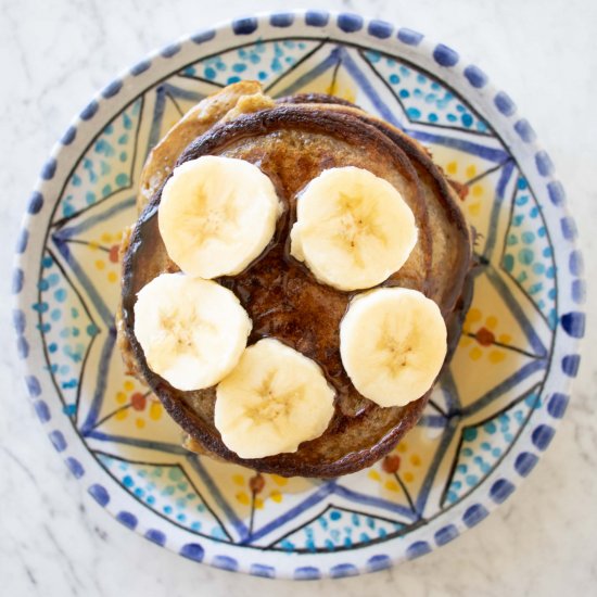 Healthy Banana Oatmeal Pancakes