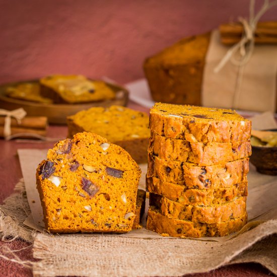 Pumpkin Bread with Brown Butter