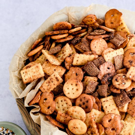 Slow Cooker Fiesta Ranch Snack Mix