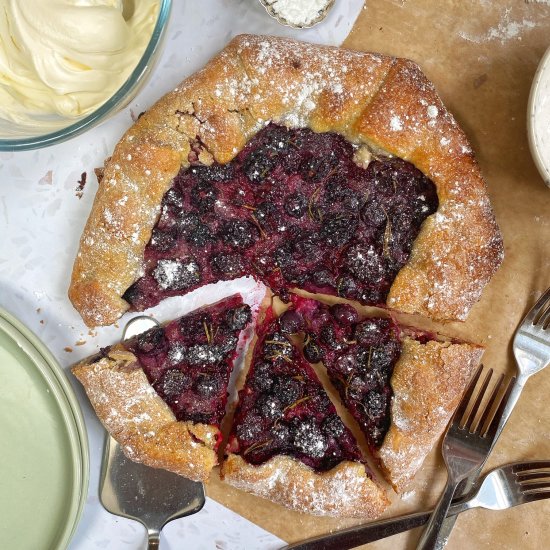 Blackberry Rosemary & Honey Galette