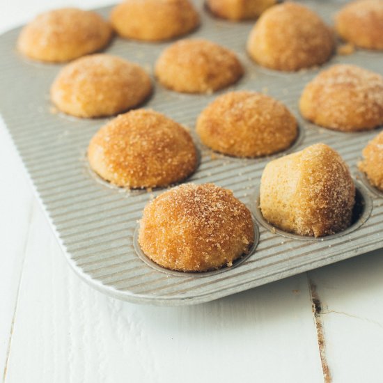 Apple Cider Donut Mini Muffins