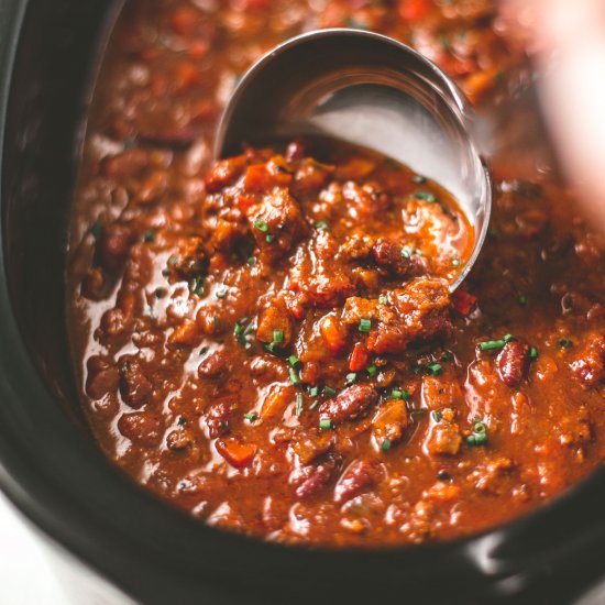 Slow Cooker Classic Beef Chili