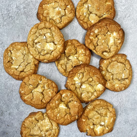 White Chocolate Cashew Cookies