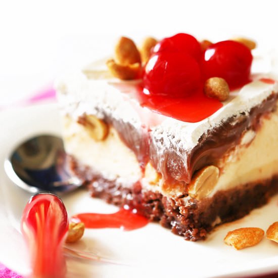 Buster Bar Ice Cream Cake