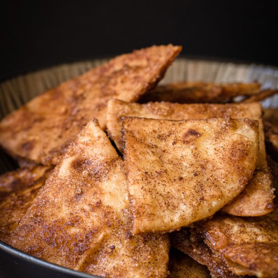 Baked Cinnamon Sugar Tortilla Chips