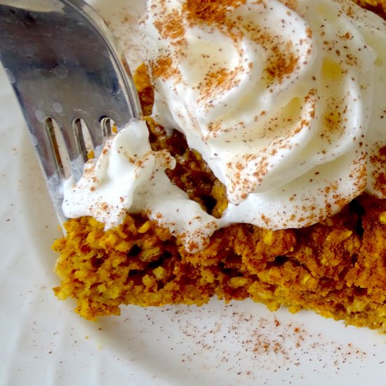 Pumpkin Pie Baked Oatmeal