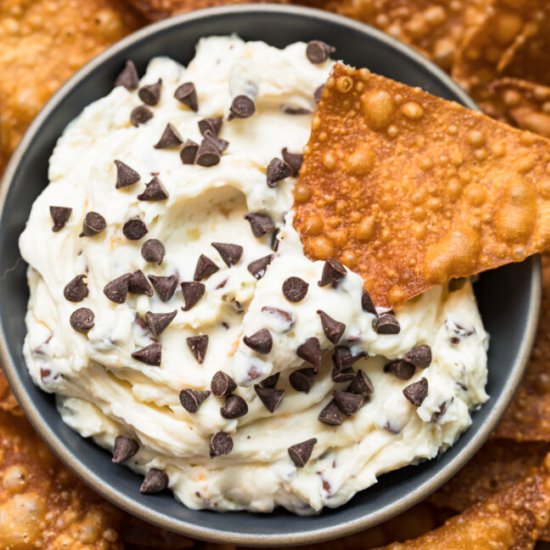 Chocolate chip canoli dip!