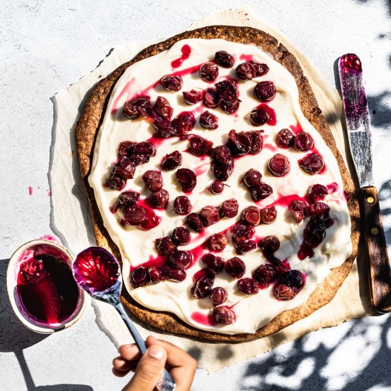 Roasted Concord Grape Tart