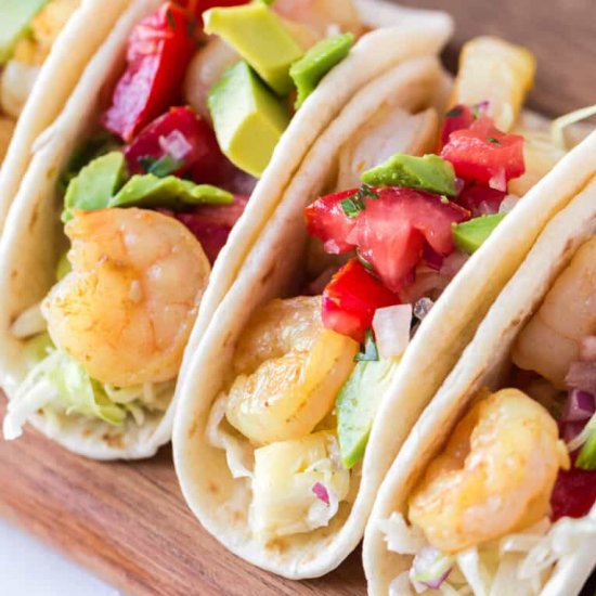 shrimp tacos!