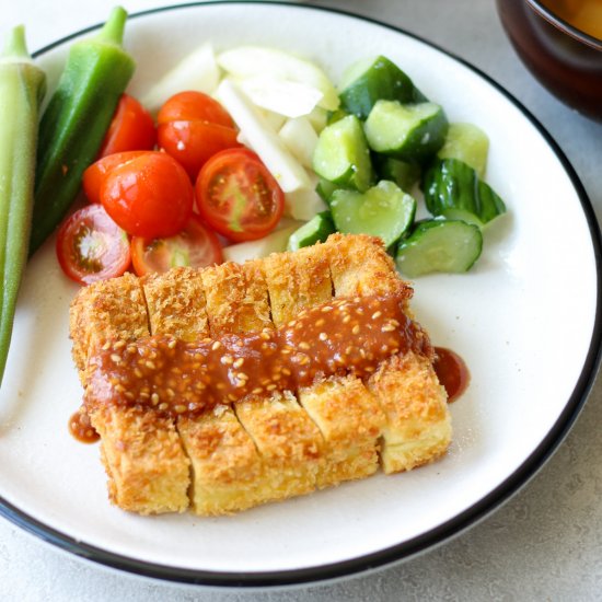 Koyadofu Katsu (Japanese cutlet)