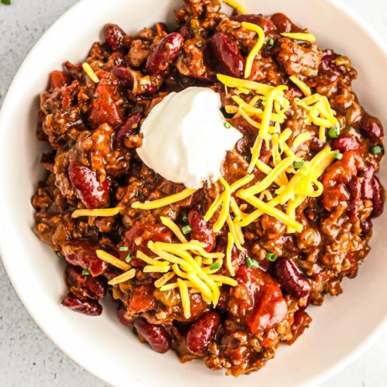 instant pot chili!