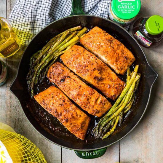 honey garlic salmon!