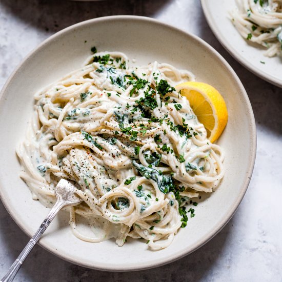 15 Minutes Spinach Ricotta Pasta