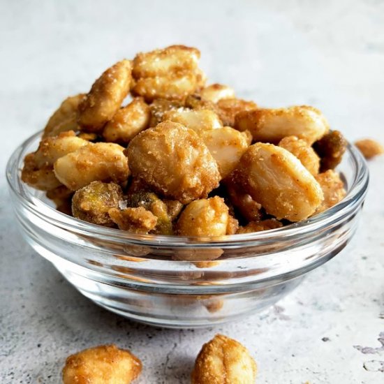 maple and spice roasted nuts