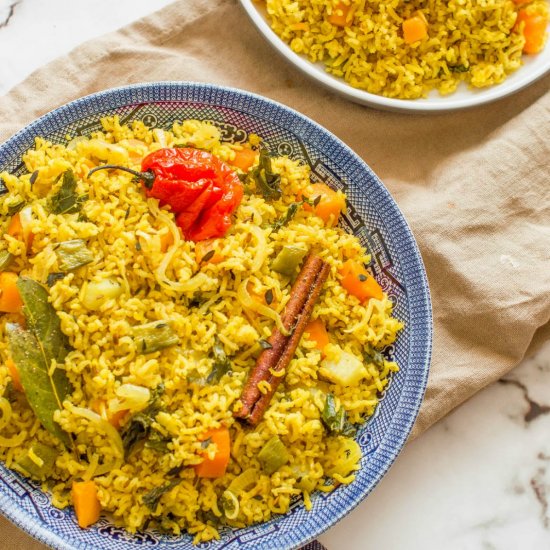 Vegan Turmeric Rice